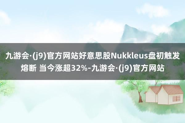 九游会·(j9)官方网站好意思股Nukkleus盘初触发熔断 当今涨超32%-九游会·(j9)官方网站